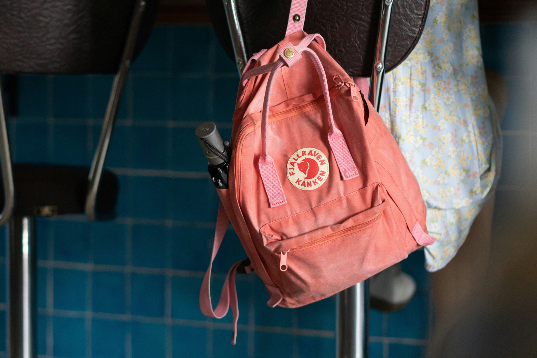 Rucksack wird aufbewahrt
