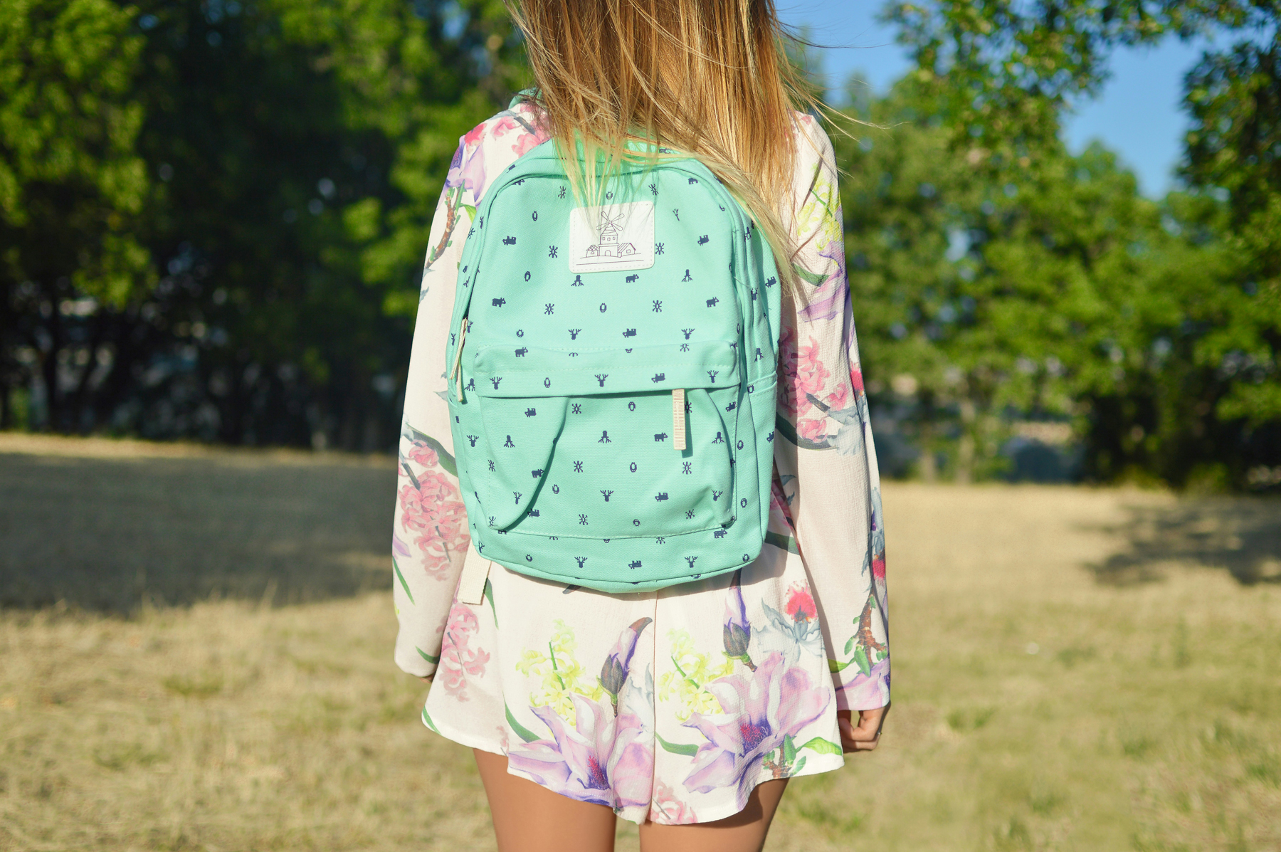 Rucksack wird gereinigt